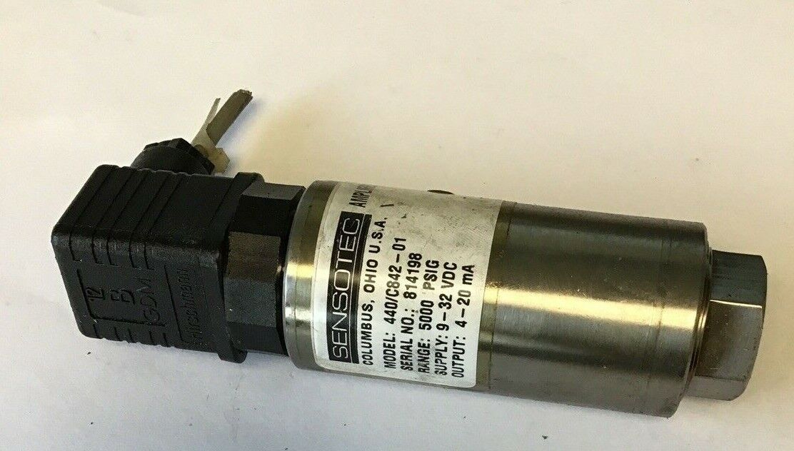 SENSOTEC 440/C842-01 AMPLIFIED TRANSDUCER 5000 PSIG RANGE
