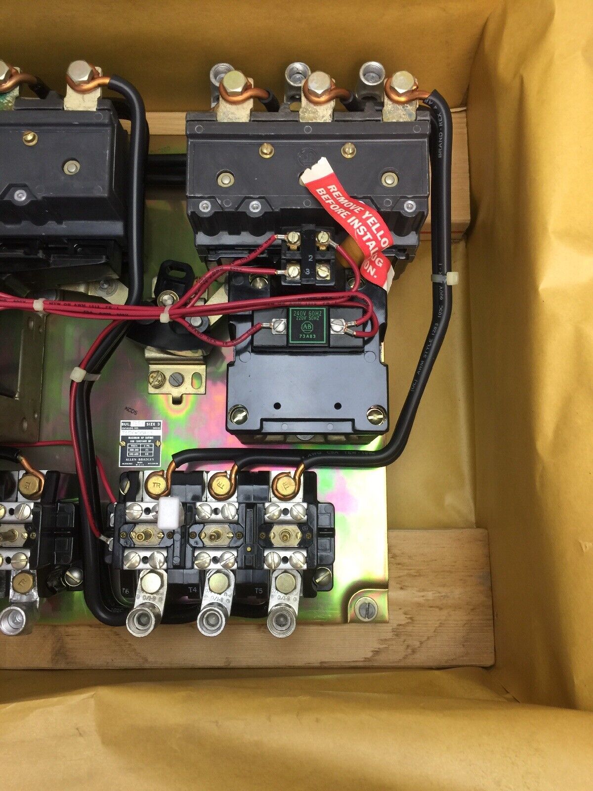 ALLEN BRADLEY 715XDOA13 TWO-SPEED STARTER CONSEQUENT POLE 3 PHASE SIZE 3 NEMA 0