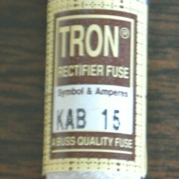 LOT of 3 / BUSSMANN / TRON KAB15 / SEMICONDUCTOR FUSE / 15A / 250V / NEW SURPLUS