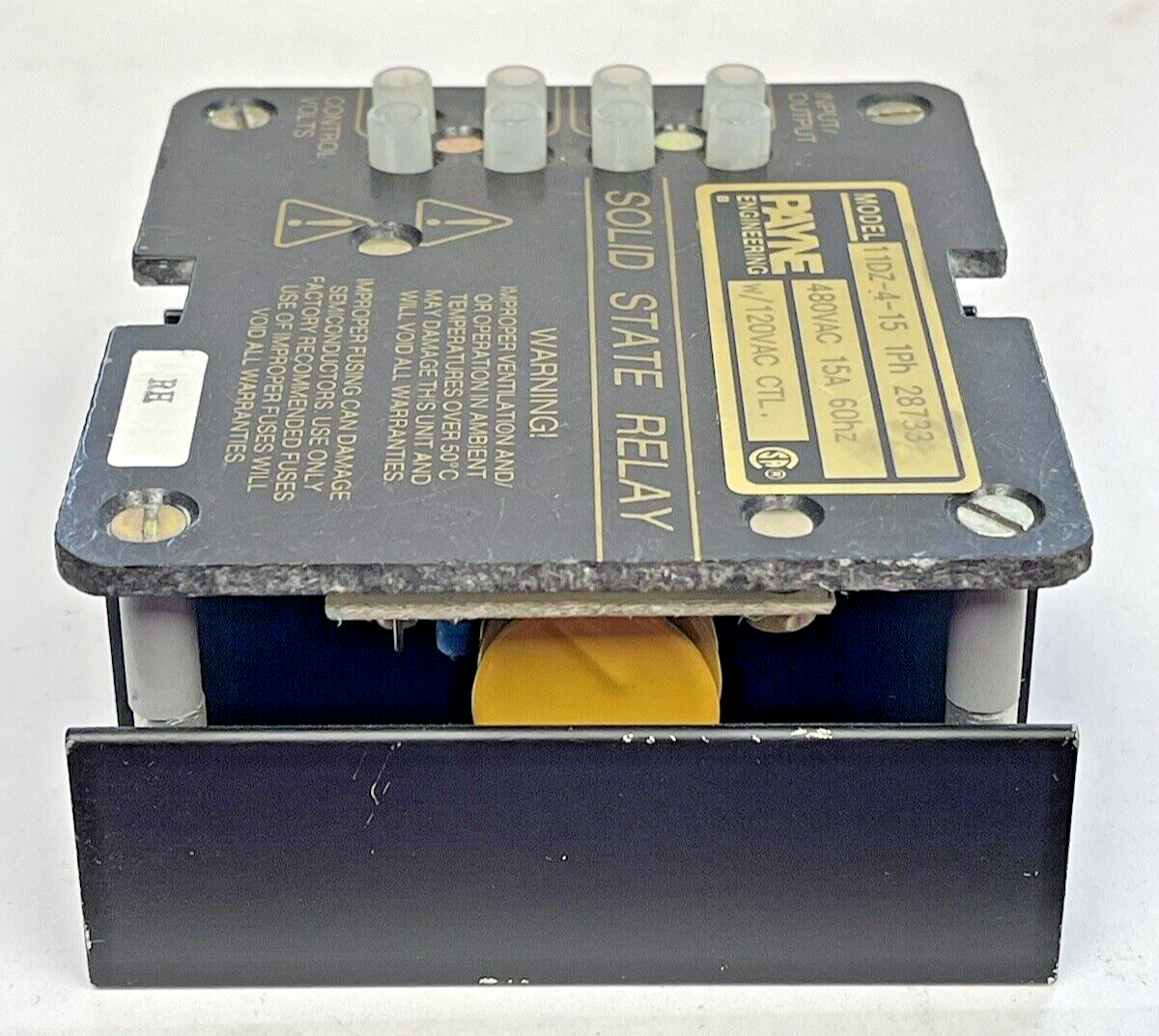 PAYNE ENGINEERING - 11DZ-4-15 - SOLID STATE RELAY - 1Ph, 480 VAC, 15A, 60Hz