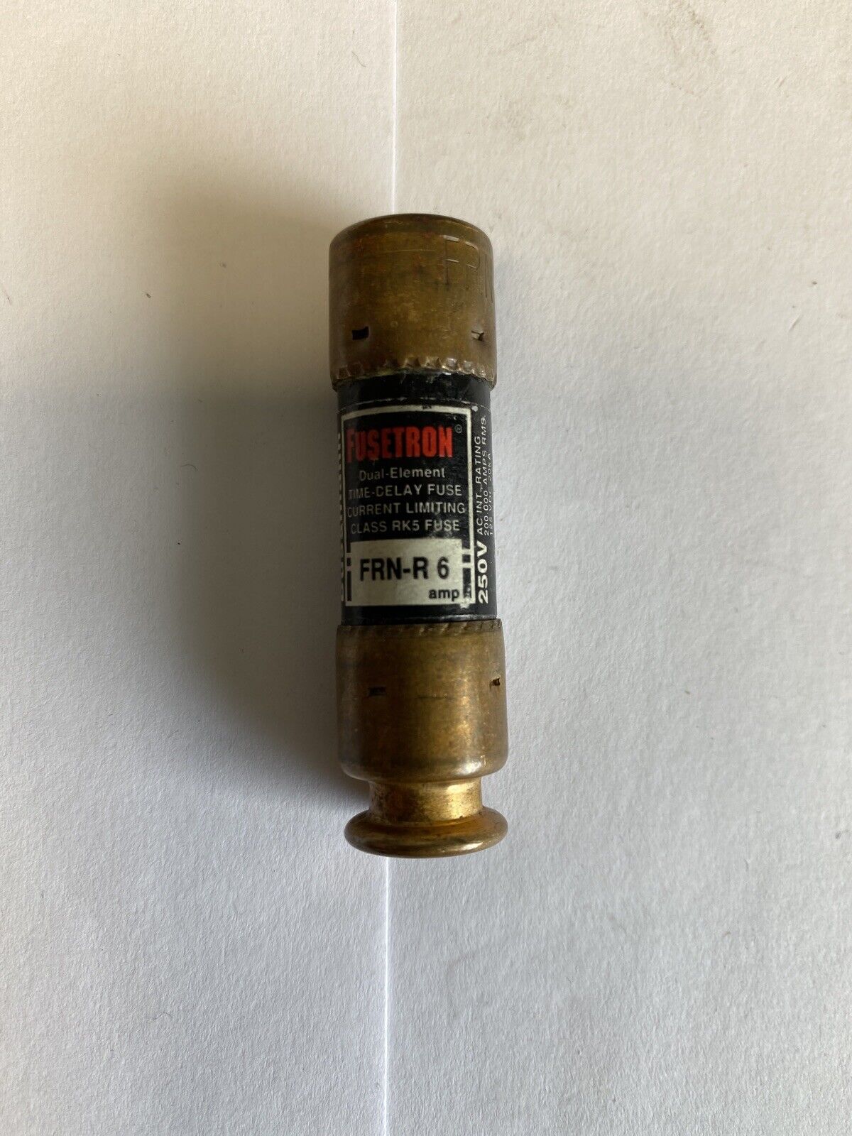Bussmann Fusetron FRN-R-6 6A 250V Fuse "Lot of 7"