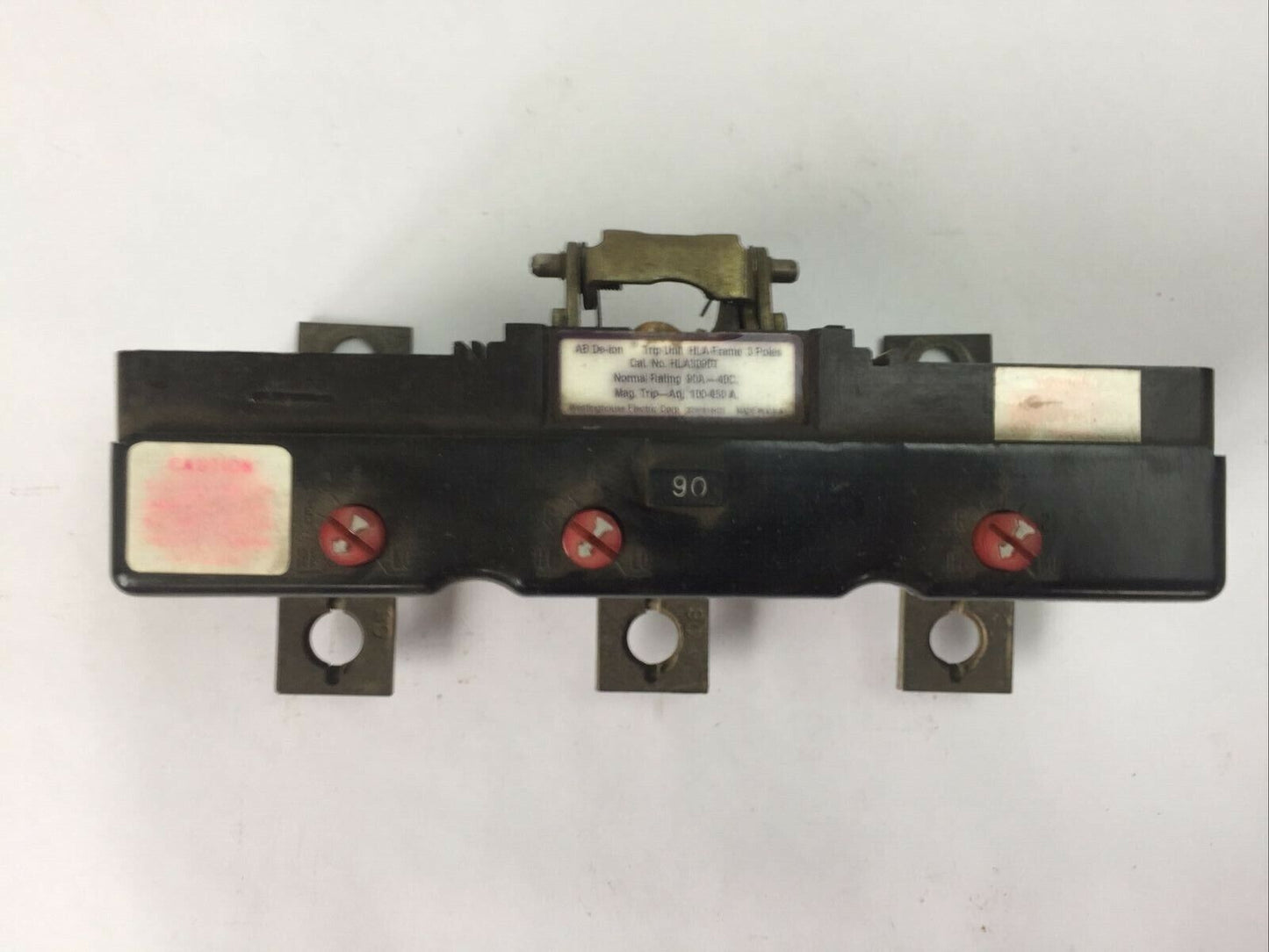 WESTINGHOUSE HLA3090T AB DE-ION TRIP UNIT 90AMP 3POLE MAG TRIP ADJ 100-450A
