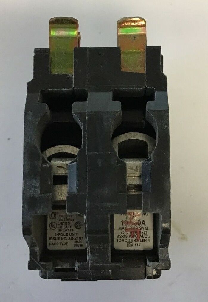 SQUARE D QOB260 CIRCUIT BREAKER 60A 120/240VAC 2POLE