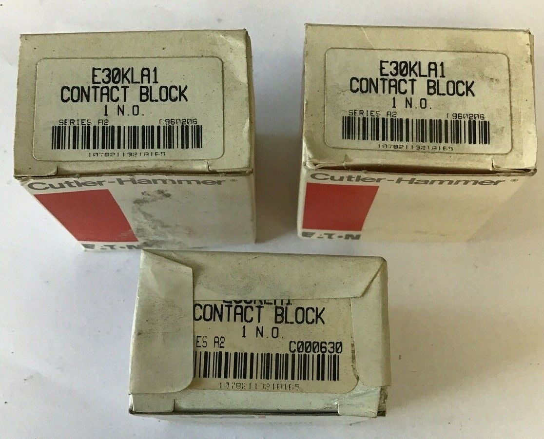 CUTLER HAMMER E30KLA1 CONTACT BLOCK***LOTOF3***