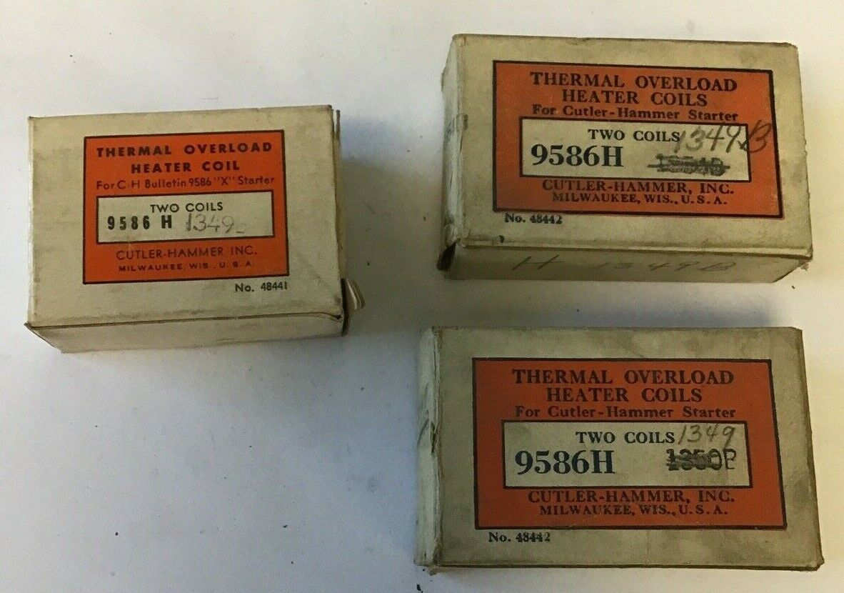 CUTLER HAMMER 9586H1349B THERMAL OVERLOAD HEATER COIL***LOTOF5***