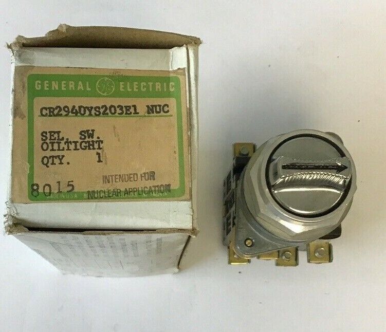 GENERAL ELECTRIC CR290YS203E1 NUC SELECTOR SWITCH 600V