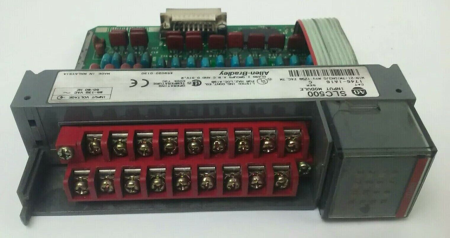 ALLEN BRADLEY 1746-IA16 SER. C SLC500 INPUT MODULE 85-132VAC 50/60HZ (LOT OF 5)