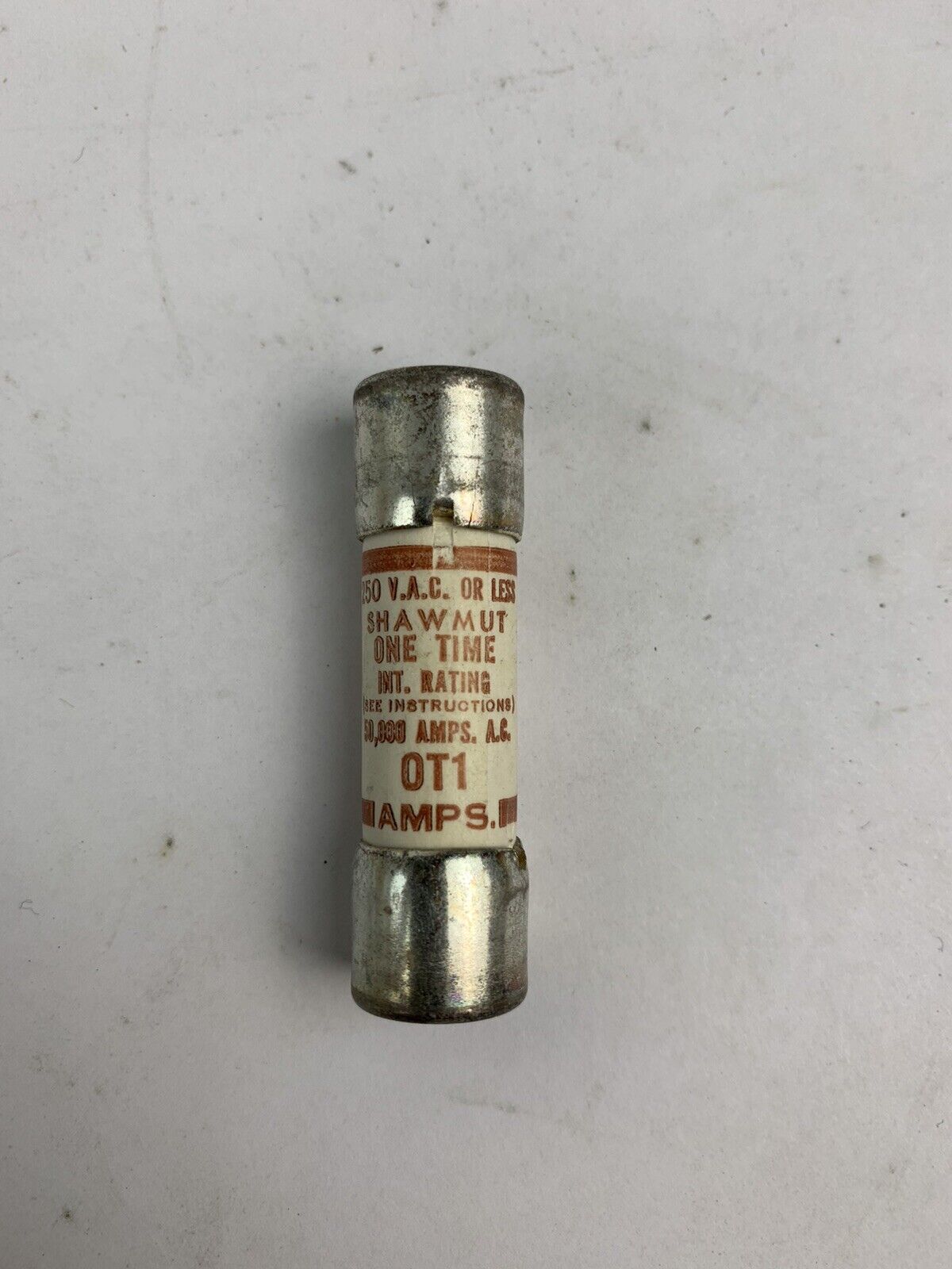 Gould Shawmut One-TIme OT1 1A 250VAC or less Fuse "Lot of 10"