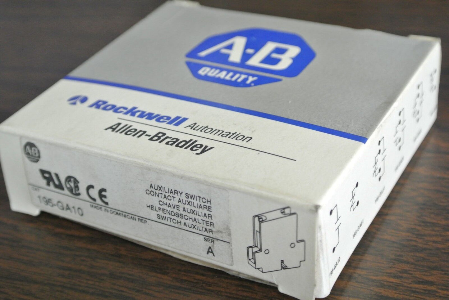 ALLEN-BRADLEY 195-GA10, Ser. A - AUXILIARY CONTACT - NEW SURPLUS