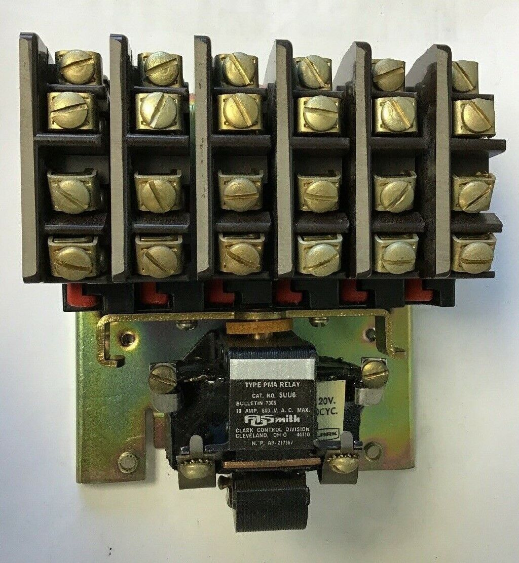 JOSLYN CLARK 5UU6-76 PMA A.C.RELAY 12 CONT. 6N.O./6N.C. 10AMP 600VAC