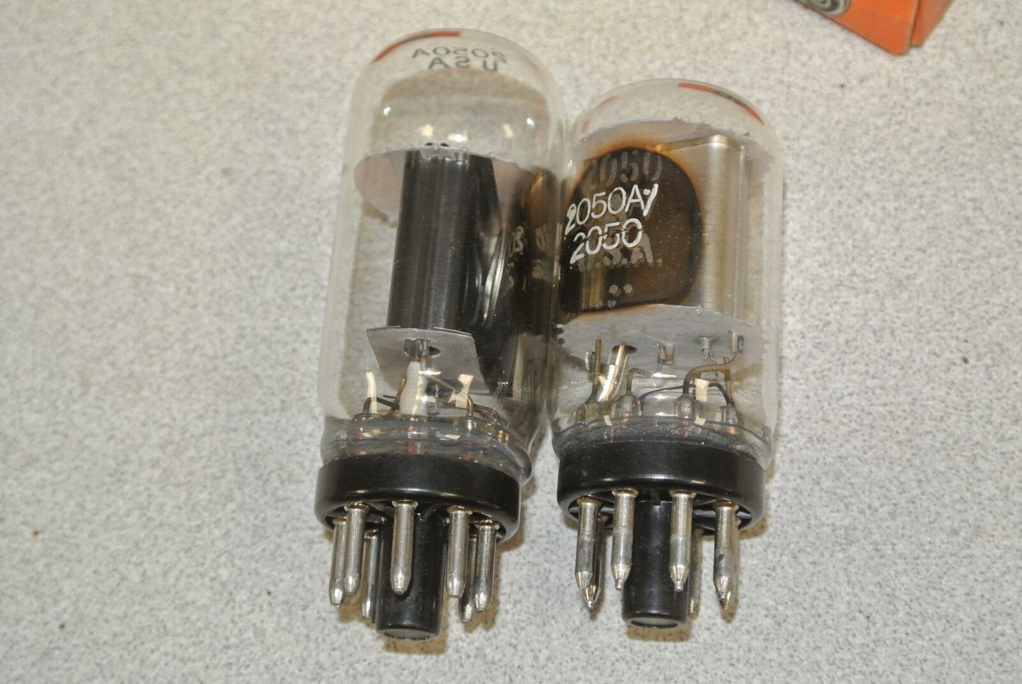 LOT of 2 / GE 2050A ELECTRONIC TUBE / USED???