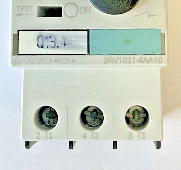 SIEMENS 3RV1021-4AA10 MOTOR CONTROL 208A 600V