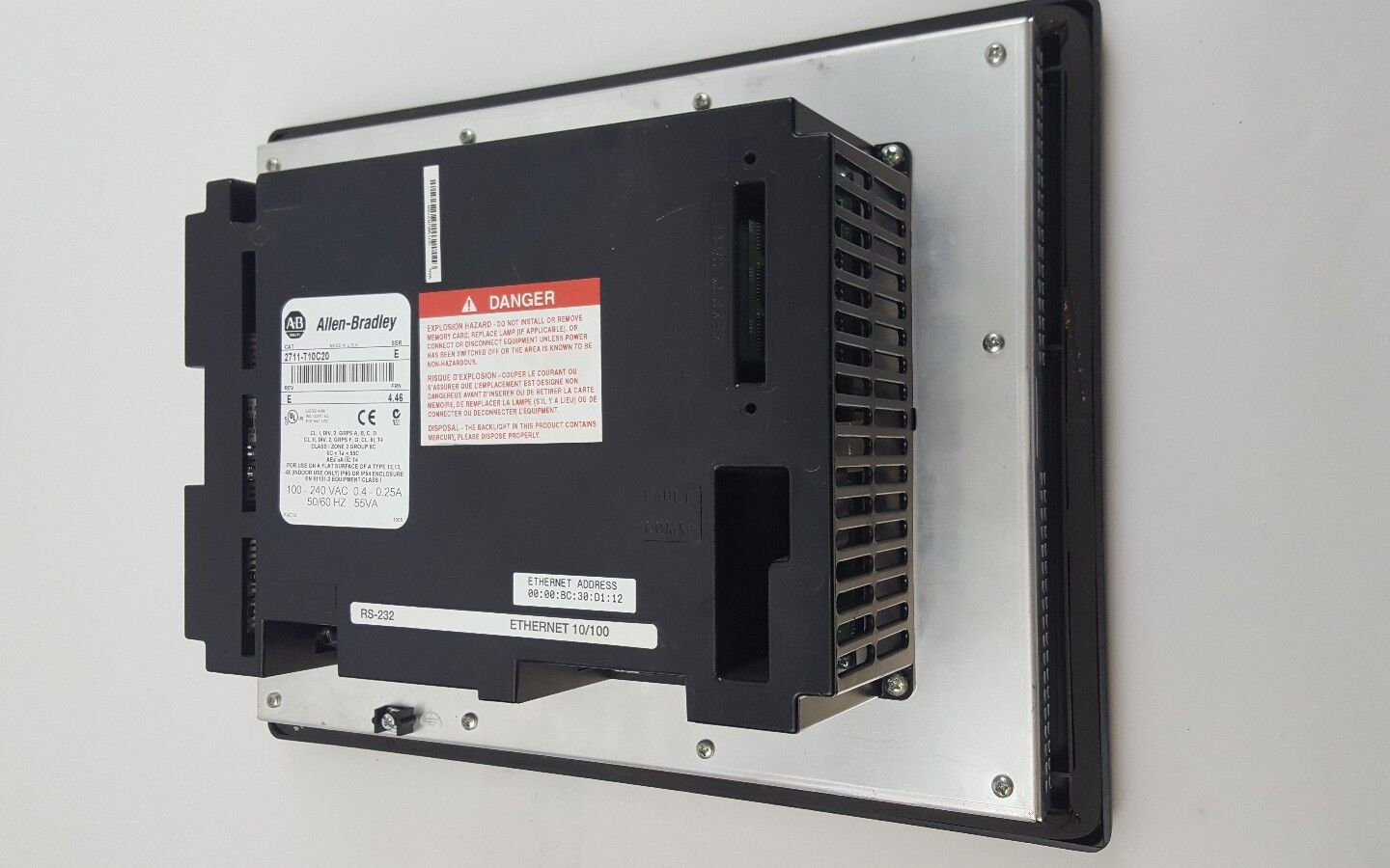 ALLEN BRADLEY PANELVIEW 1000 AB touch screen 2711-T10C20 SCREEN issues