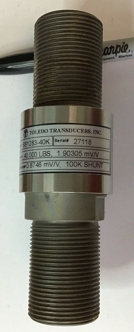 TOLEDO TRANSDUCERS SS1283-40K 40,000LBS CAPACITY 100K SHUNT