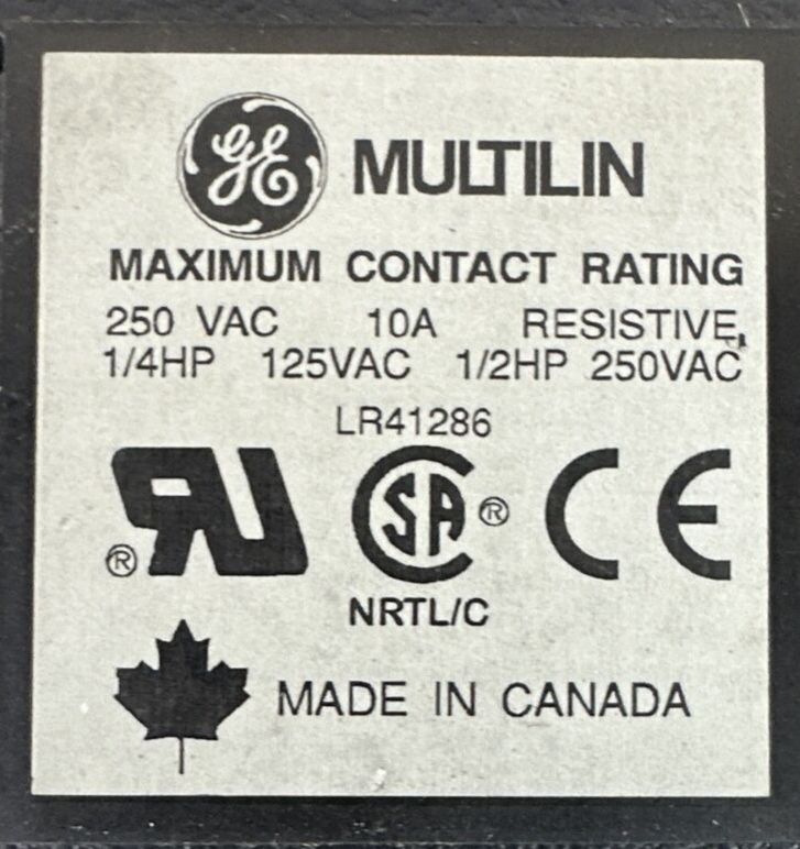 GE MULTILIN 269PLUS-10C-120VAC MOTOR MANAGEMENT RELAY FW 52D604C0.000 80-150V 3A