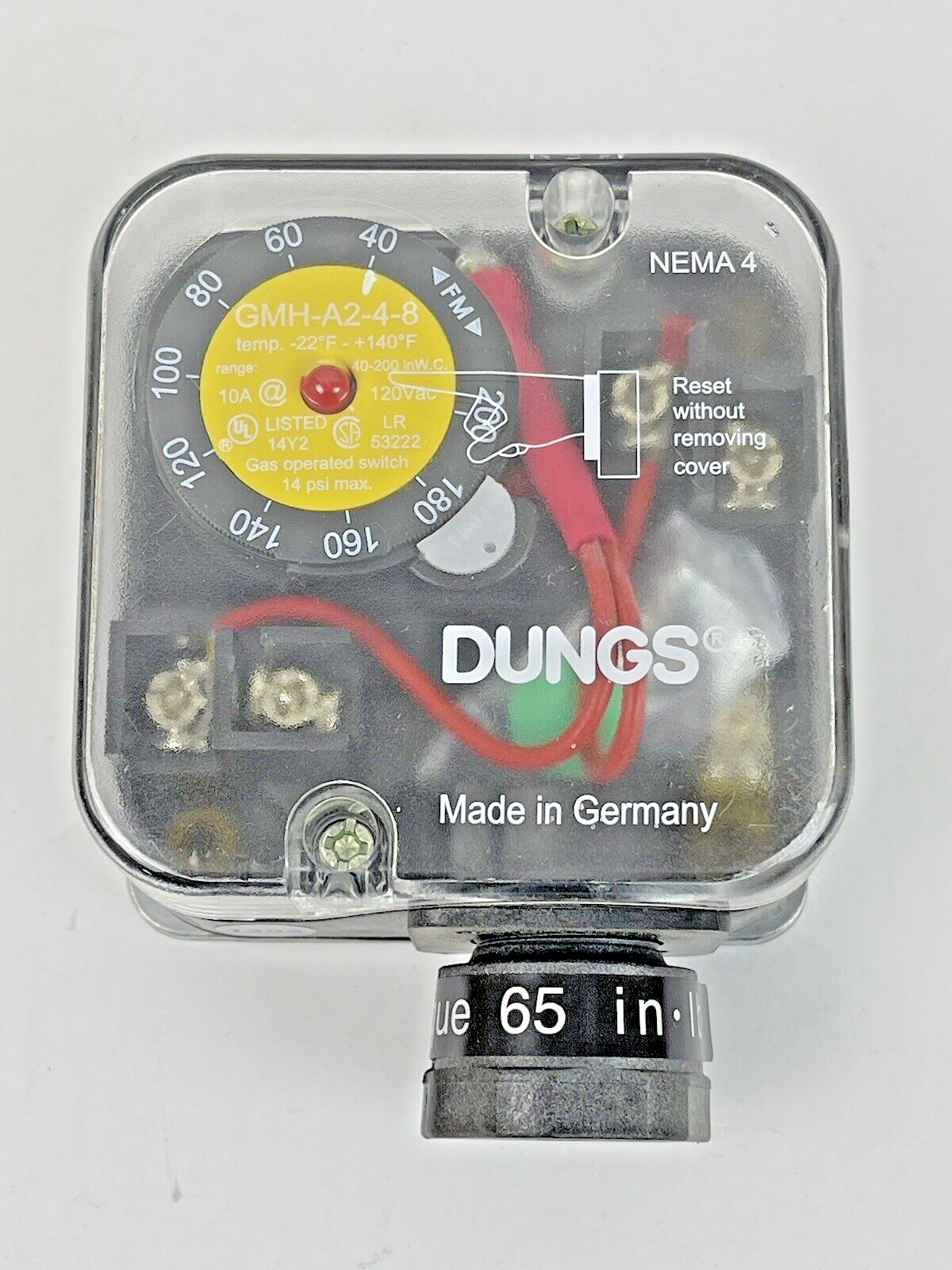 DUNGS - 217-325A - GAS PRESSURE SWITCH - A2-4-8 - NOW MODEL 266926
