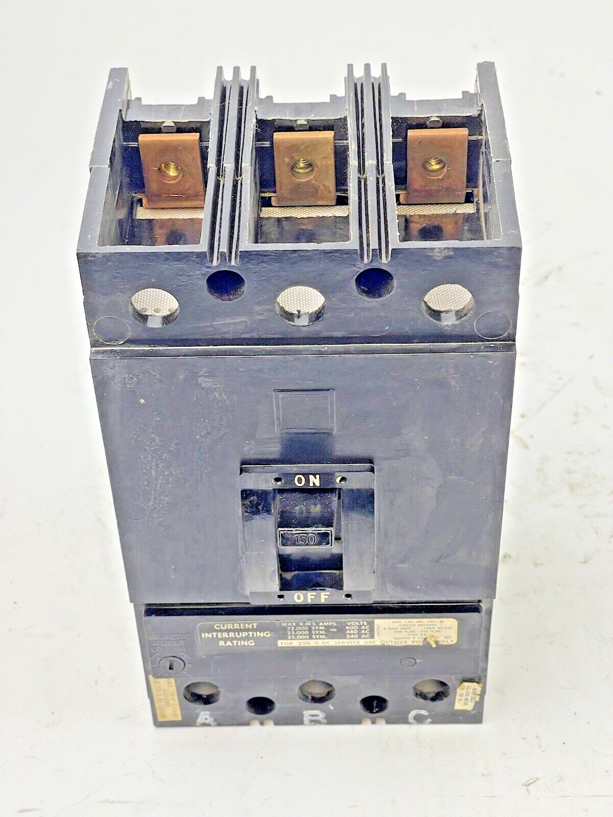 SQUARE D - KA-36150 - CIRCUIT BREAKER - 150 AMP, 3 POLE, 600 VAC