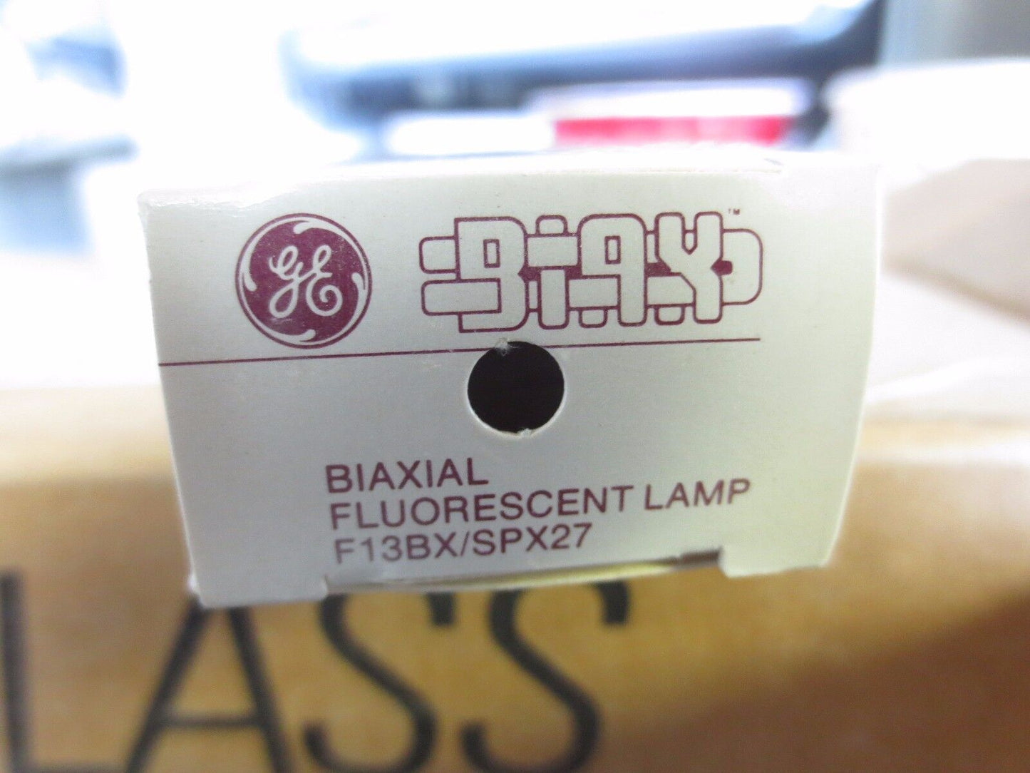 GE F13BX/SPX27 13-WATT BIAXIAL FLUORESCENT LAMP - NEW SURPLUS - LOT of 9