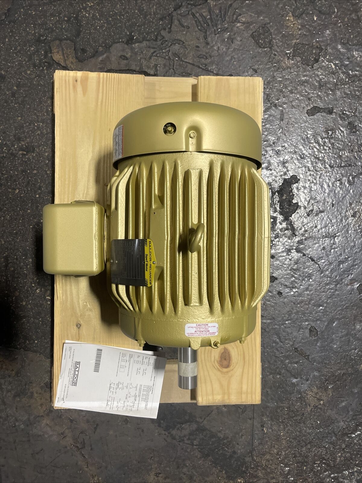 BALDOR EM3770T SUPER E MOTOR 7.5HP 1770RPM 3PH 230/460V 19/9.5A