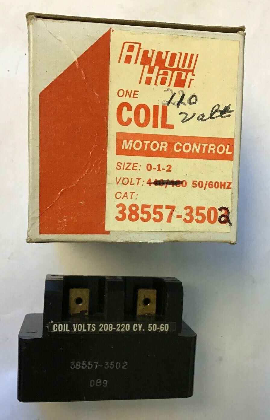 ARROW HART 38557-3502 MOTOR CONTROL 208-220 CY.50-60