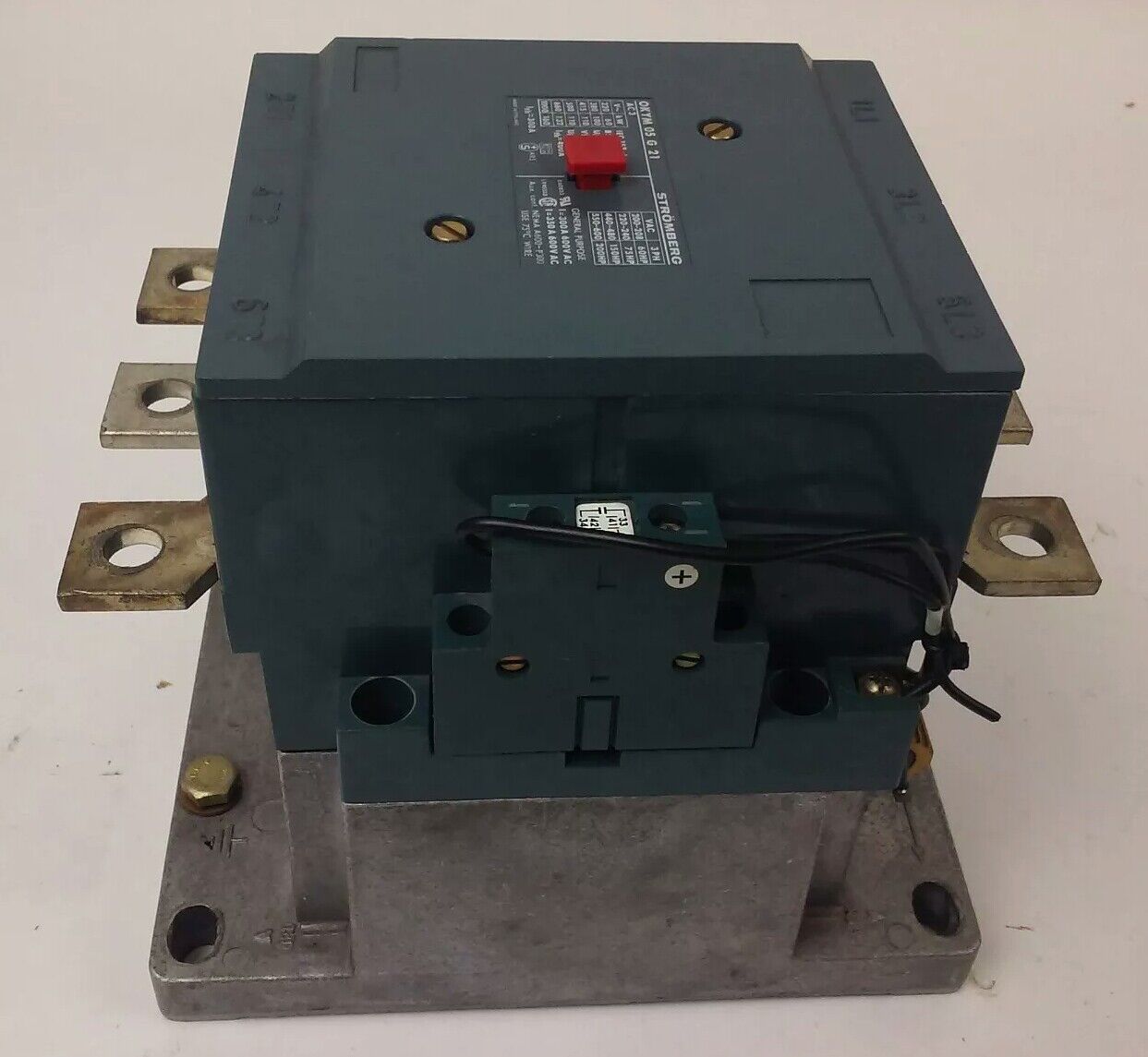 STROMBERG OKYM-05G21, CONTACTOR, 3PH, 600V, 200HP, 350A, 160KW, 125V COIL, USED