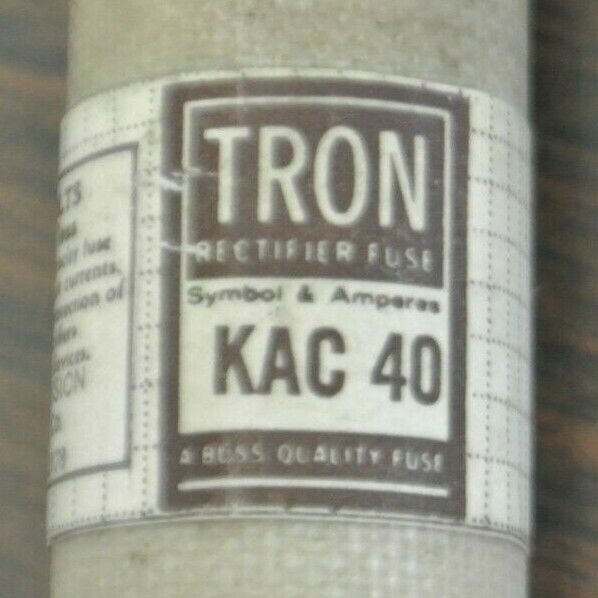 BUSS KAC60 RECTIFIER FUSE 60A / 600V / NEW SURPLUS