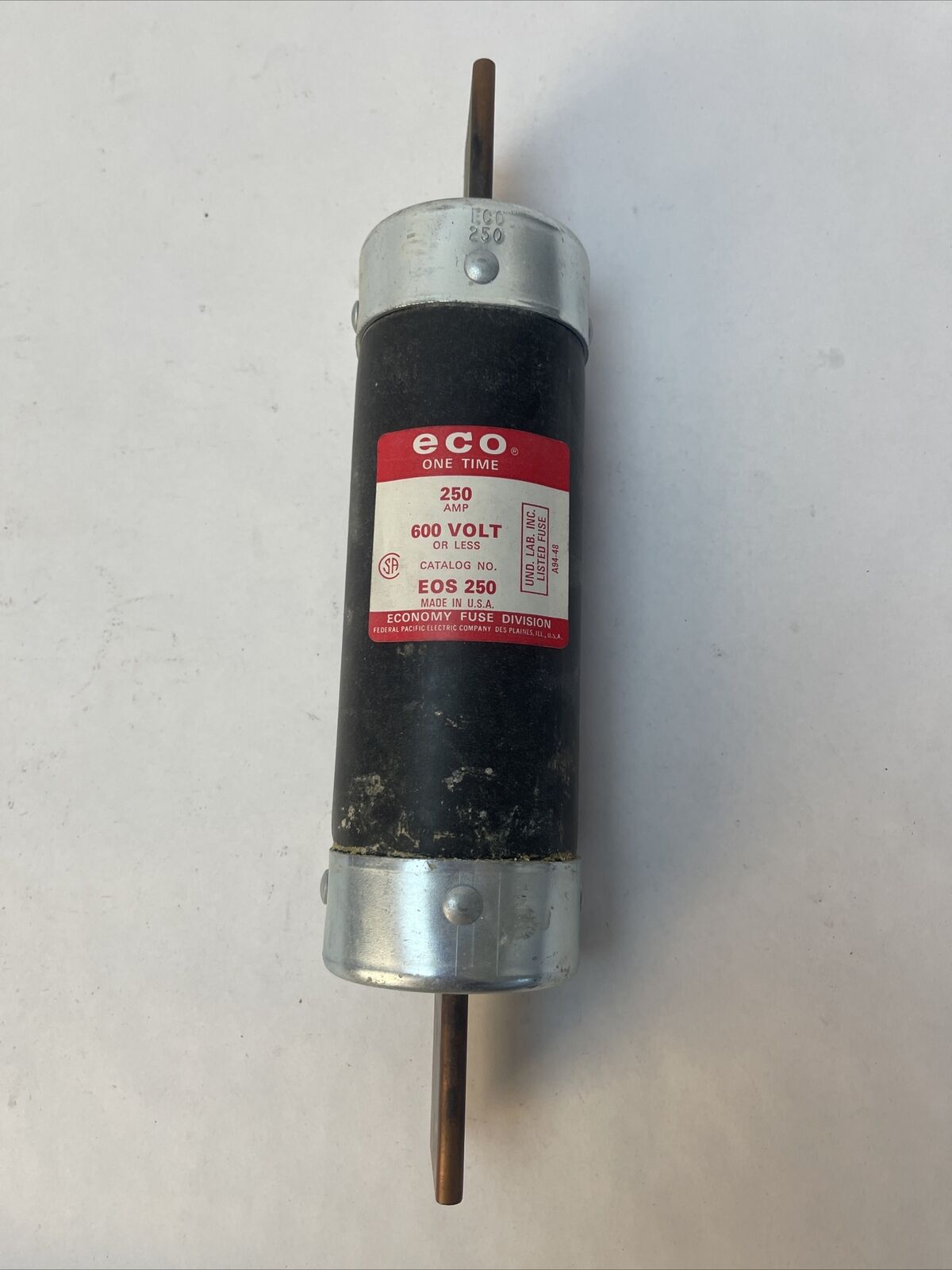 ECONOMY EOS250 ECO ONE TIME FUSE 250AMP 600VAC