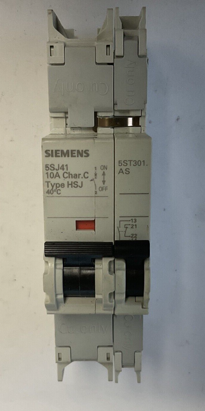 SIEMENS 5SJ4110-7HG41 CIRCUIT BREAKER 10A AUXILIARY CIRCUIT SWITCH ***LOTOF3***