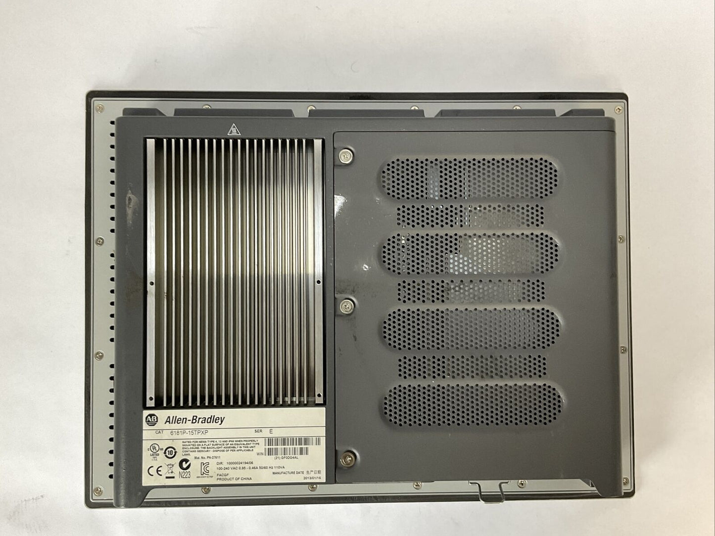 ALLEN BRADLEY 6181P-15TPXP SER E DIR 10000024194/06 1500P OPERATOR PANEL TOUCH