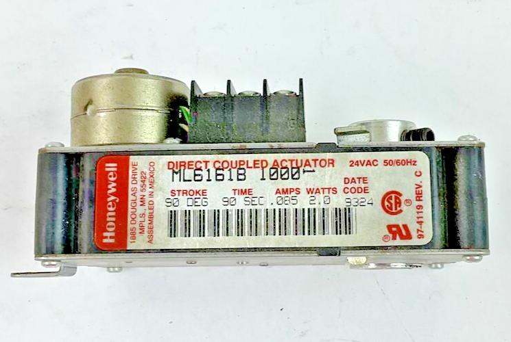 HONEYWELL ML6161B 1000 DIRECT COUPLED ACTUATOR 90DEG STROKE 90SEC .085A 2WATT