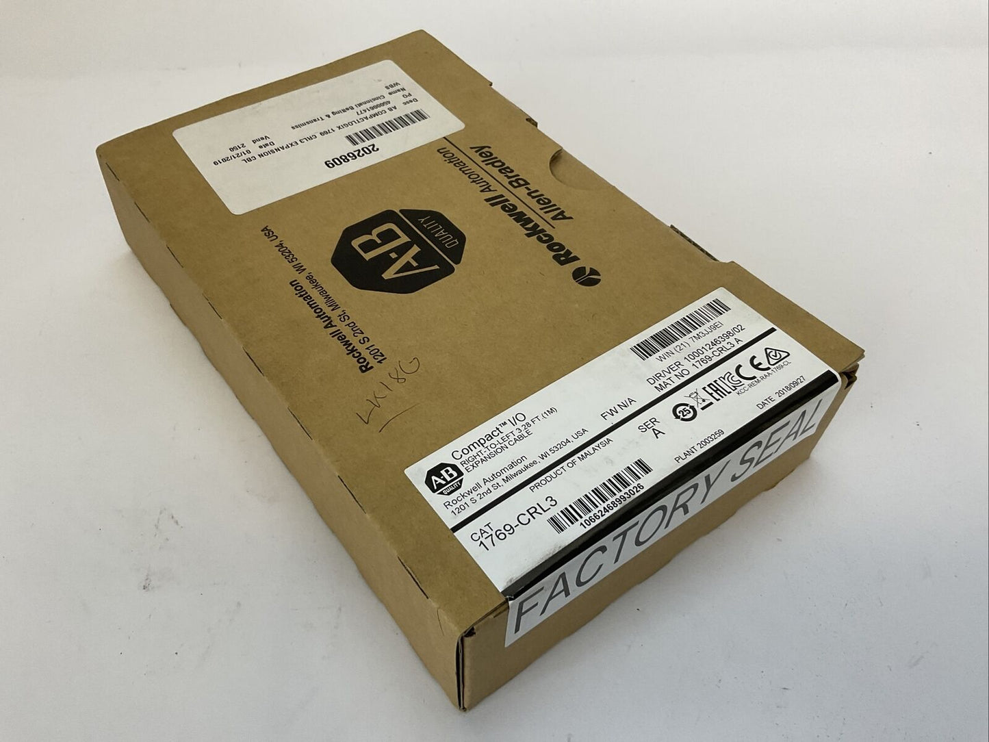 ALLEN BRADLEY 1769-CRL3 SER A DIR/VER 10001246398/02 RIGHT TO LEFT 3.28FT EXPANS