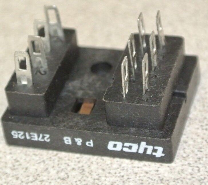 LOT of 10 / TYCO / POTTER & BRUMFIELD 27E125 RELAY SOCKET / 2-POLE / SOLDER NEW