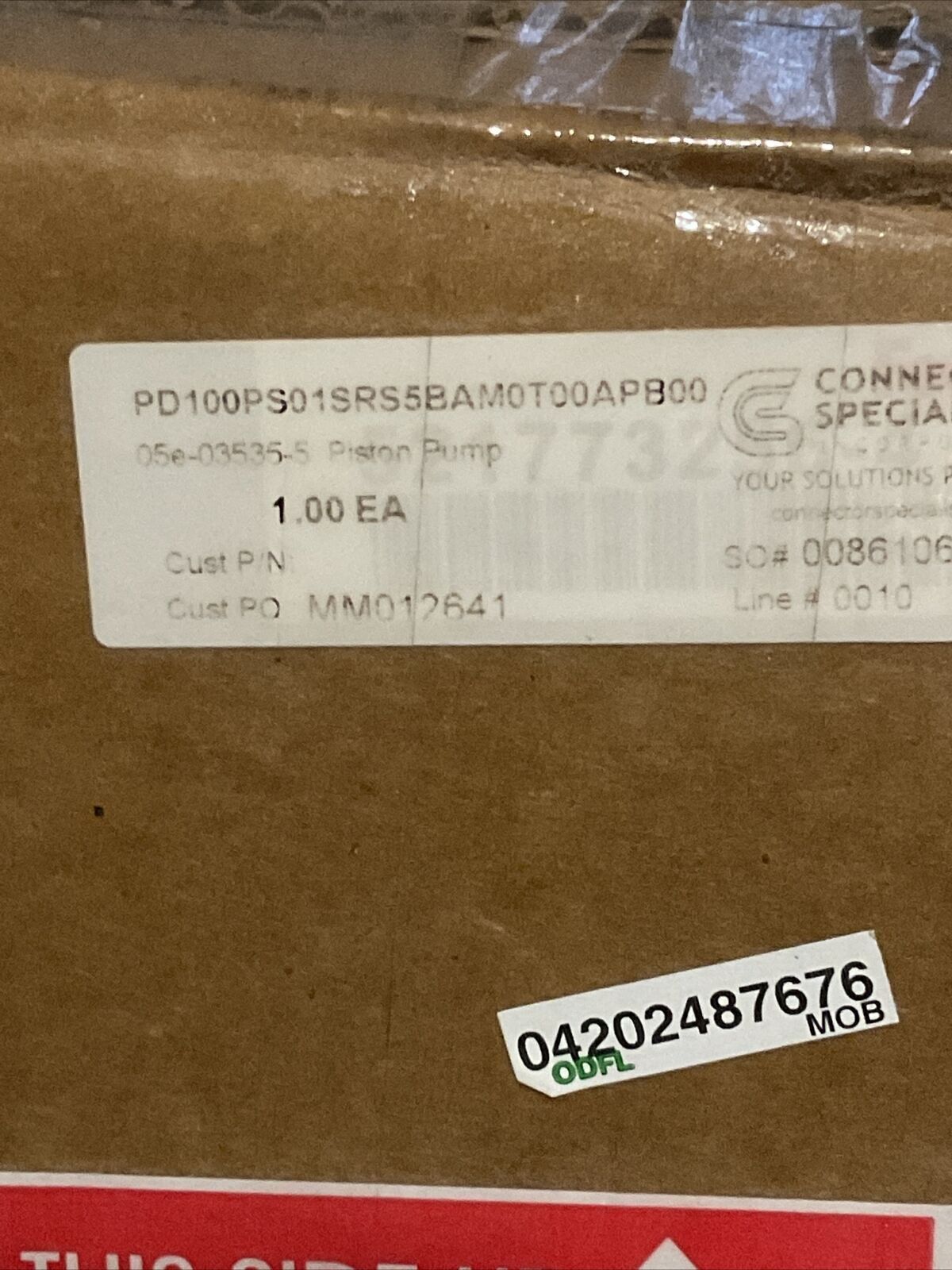 PARKER PD100PS01SRS5BAM0T00APB00 PISTON PUMP