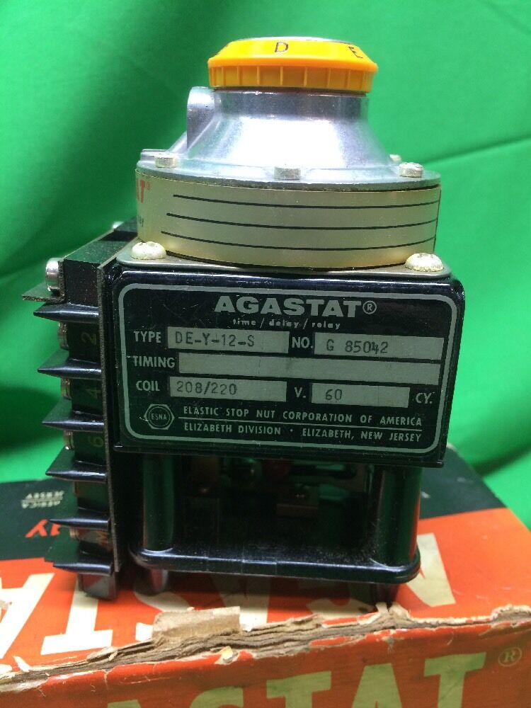 AGASTAT DE-Y-12-S TIME/DELAY/RELAY G 85042 208/220 V