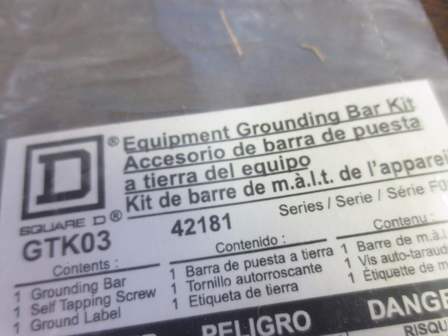 SQUARE D GTK03 EQUIPMENT GROUNDING BAR KIT - NEW SURPLUS - LOT of 14