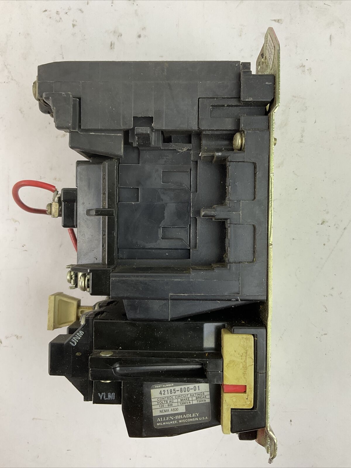 ALLEN BRADLEY 509-BOD SER B 600VAC 27A 10HP COIL 115-120V W44 HEATERS 509-B0D