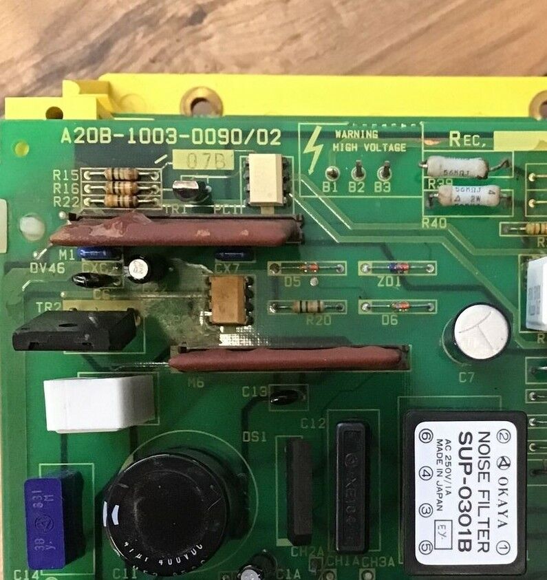 FANUC A06B-6053-H005 CONTROL UNIT W/A20B-1003-008 & A02B-1003-0090/02