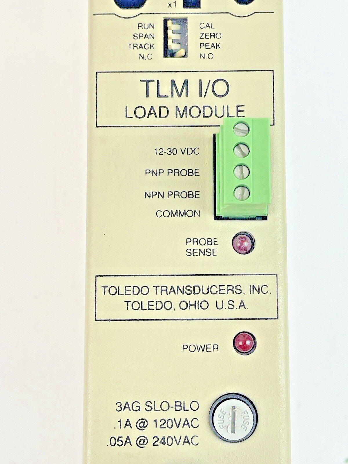TOLEDO TRANSDUCERS - TLM-1 - TLM I/O LOAD MODULE - .1A@120VAC, .05A@240VAC