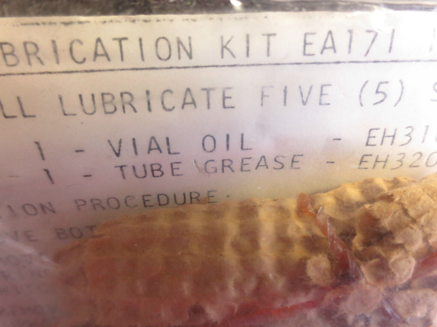 NAMCO EA171-10164 LUBRICATION KIT for SWITCH - NEW SURPLUS - EA17110164