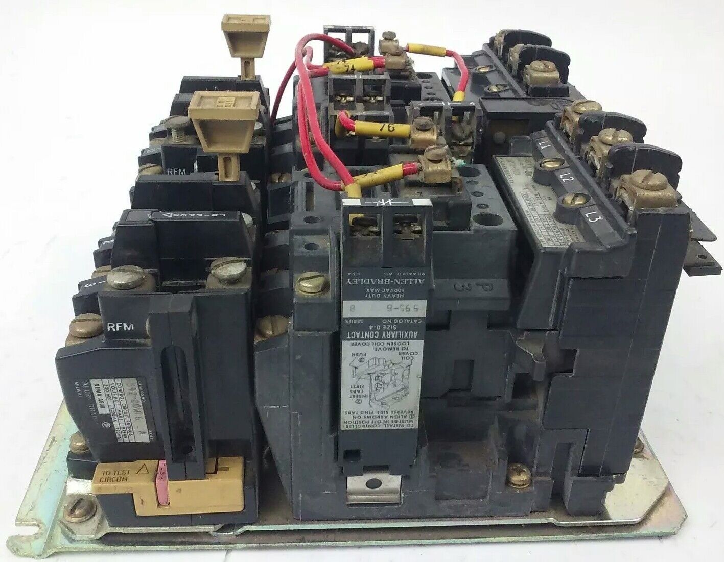 ALLEN BRADLEY, 520E-BOD , SER. C, REVERSING STARTER, SIZE 1, 600V, 120V COIL