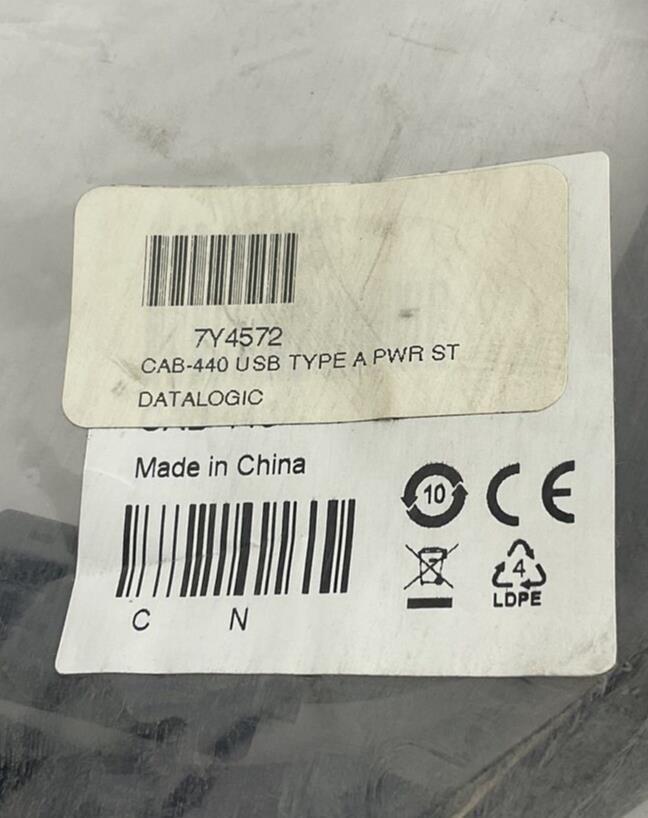 DATALOGIC CAB-440 USB TYPE A PWR STRAIGHT