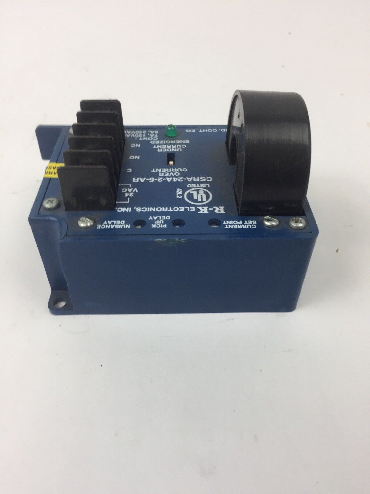 R-K ELECTRONICS CSRA-24A-2-5-AR RELAY 7A 120 VAC 5A 240 VAC