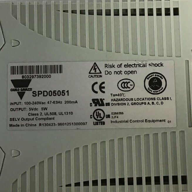 CARLO GAVAZZI SPD05051 AC/DC CONVERTER 5VDC-1A 100-240VAC