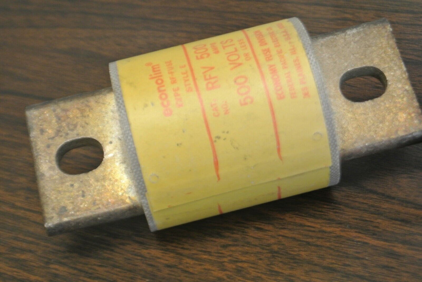 ECONOMY RFV500 RECTIFIER / SEMICONDUCTOR FUSE / 500A / 500V / NEW SURPLUS