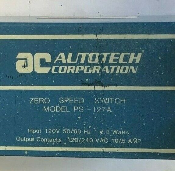 AUTOTECH SMC-PS127-A10 ZERO SPEED SWITCH 120V/240VAC 50/60HZ 10/5A