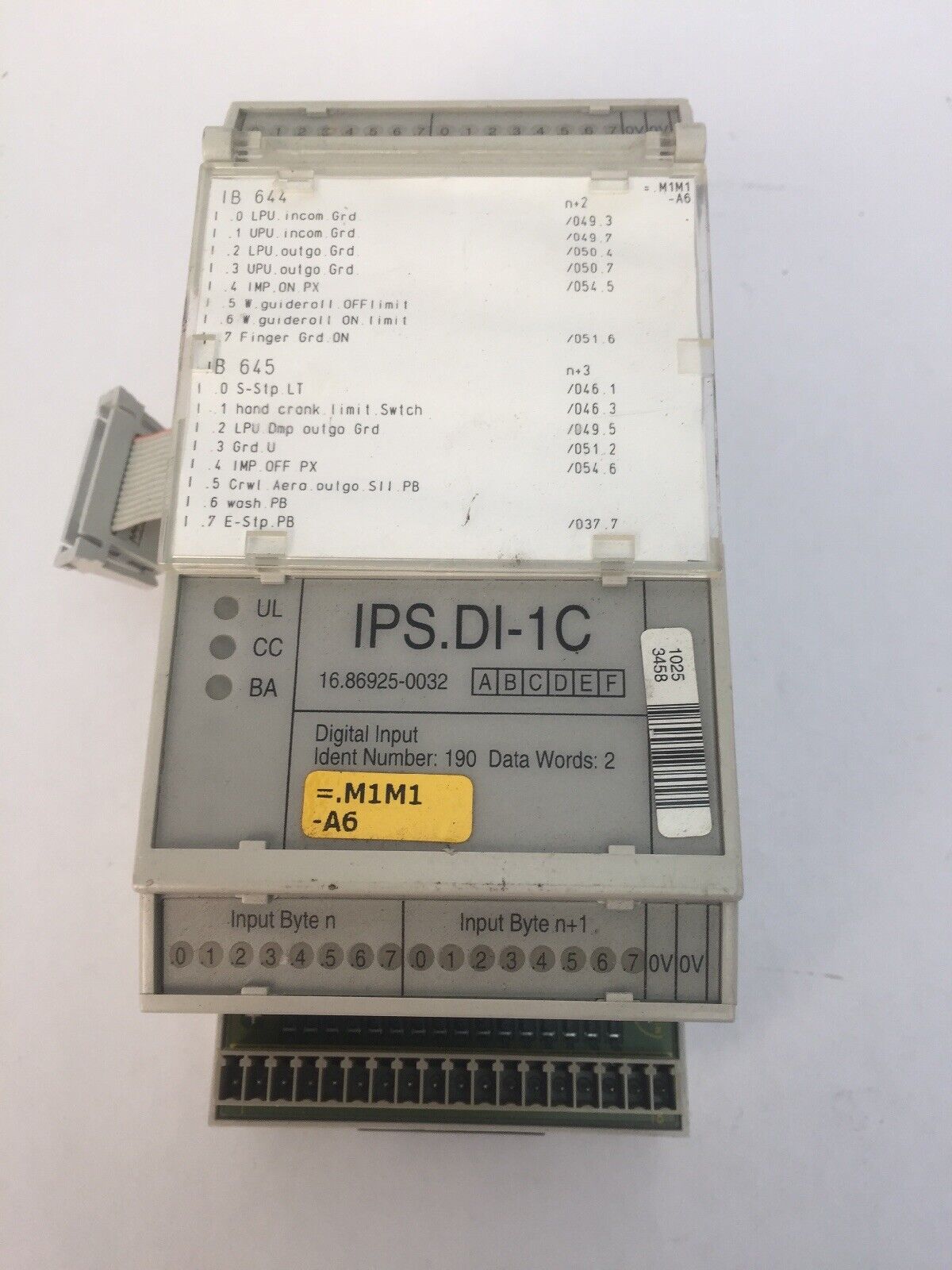 MAN ROLAND IPS.DI-1C DIGITAL INPUT MODULE