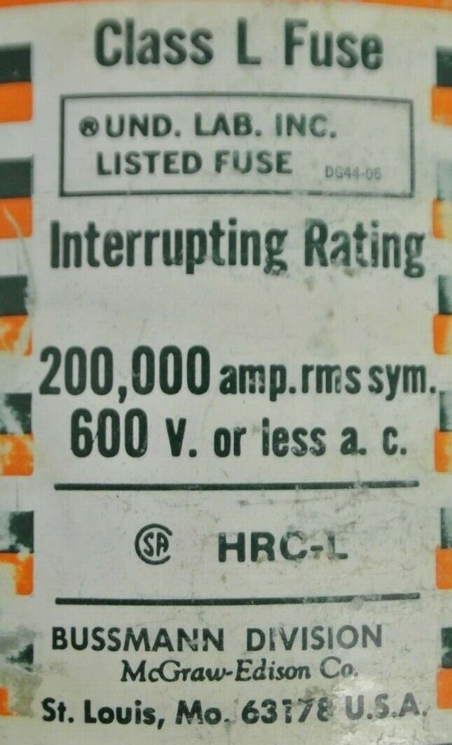 BUSS / BUSSMANN KRP-C 4500 HI-CAP FUSE / 4500A / 600V / NEW SURPLUS / KRP-C4500