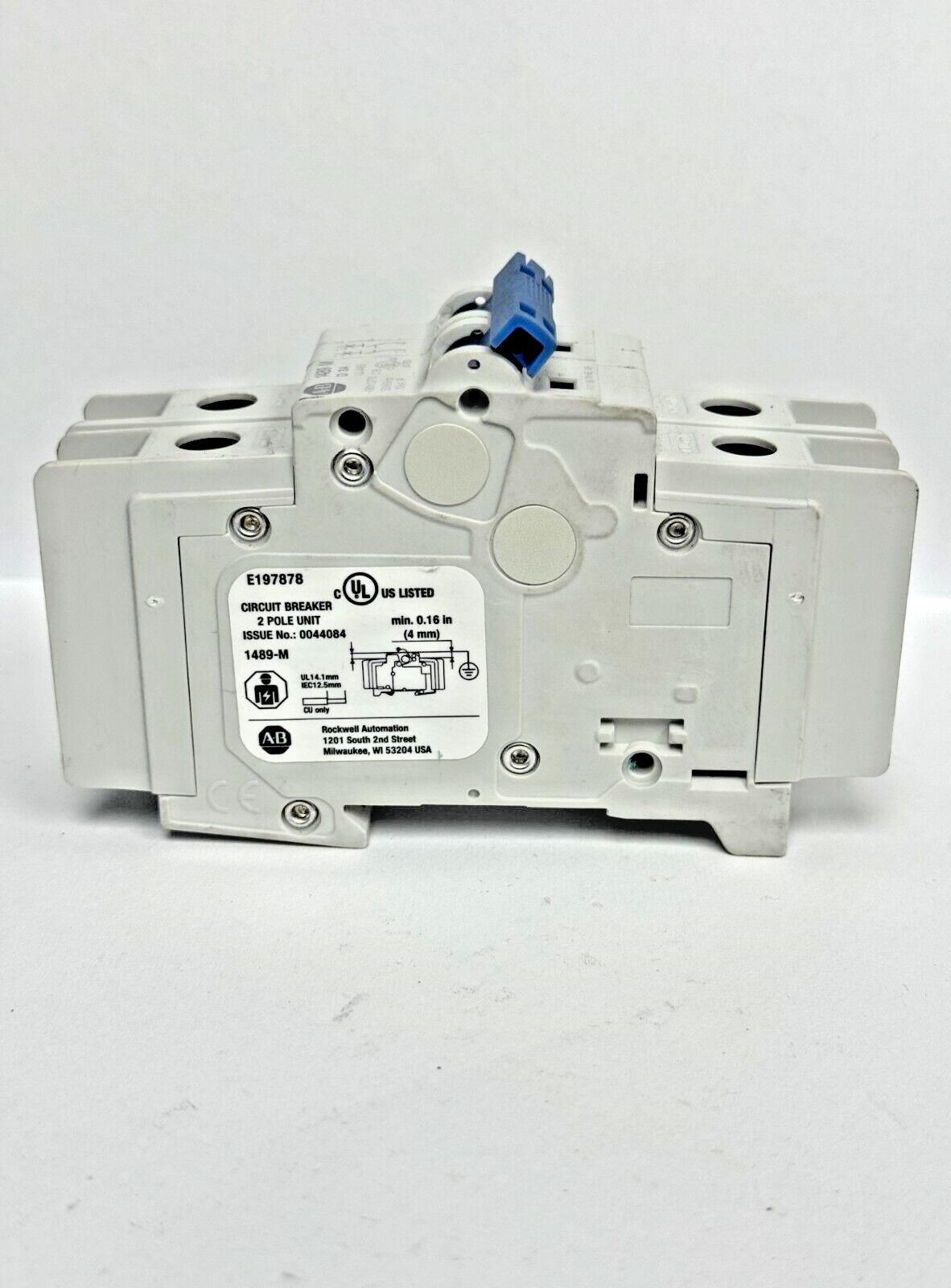 ALLEN-BRADLEY - 1489-M2D030 SER. D - CIRCUIT BREAKER - 2 P, 3 A, 277 V
