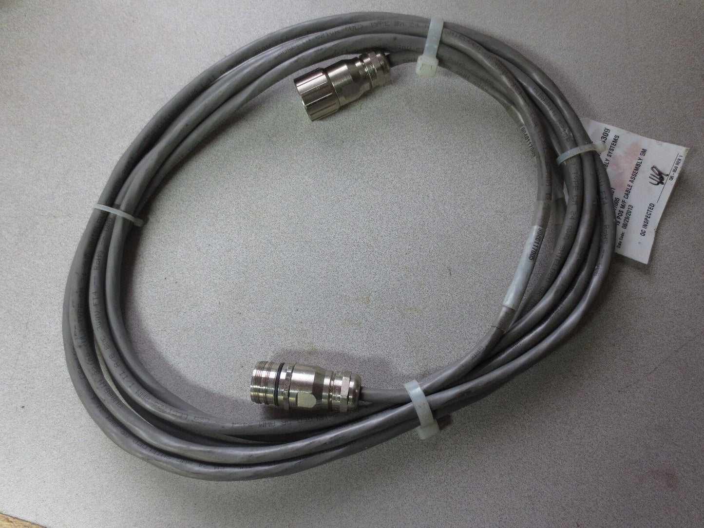 ATLAS COPCO 9040117005 19-POS M/F CABLE ASSEMBLY x 5M - by EMPIRE NEW SURPLUS