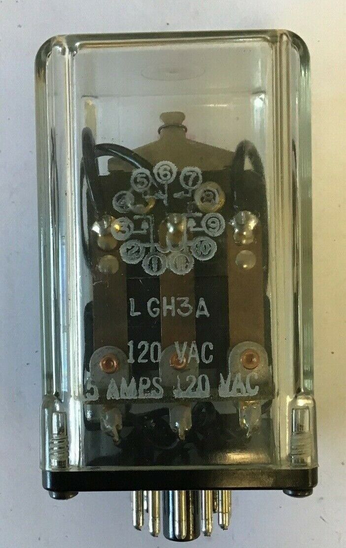 G. GENERAL ELECTRO LGH3A RELAY 120VAC 15A